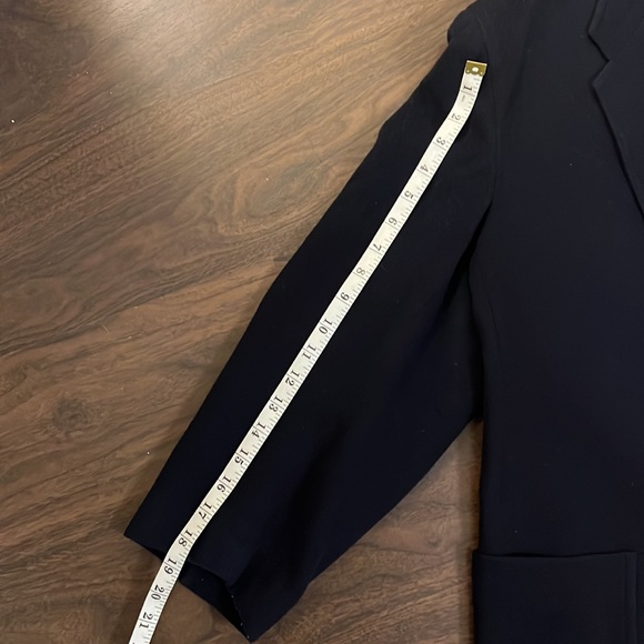 Vintage Versace Jeans Couture Navy Men Coat Blazer size 40 - Picture 8 of 9